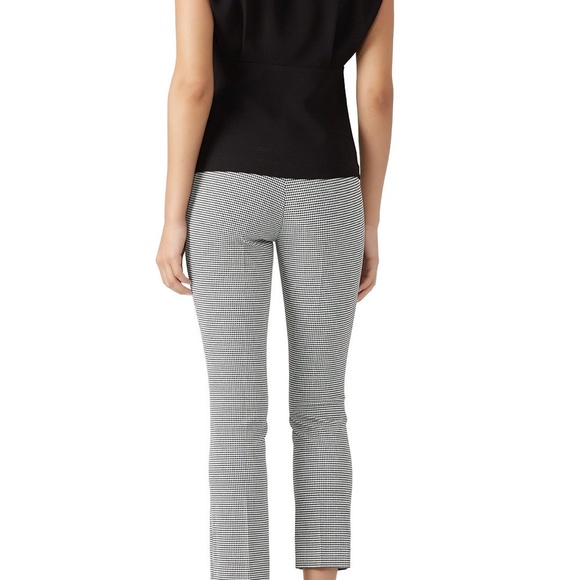 Theory Women's Size 2 Classic Ankle Pants Black & White Houndstooth - Picture 2 of 9